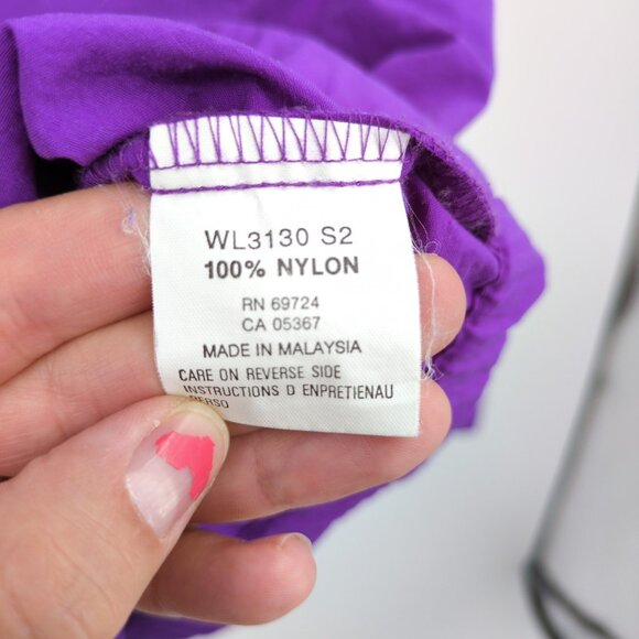 VTG Columbia Radial Sleeve Jacket L Purple Teal Nylon Windbreaker 90s Y2K Hiking - Picture 6 of 7